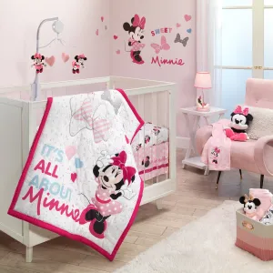 Minnie Mouse Love 3-Piece Crib Bedding Set