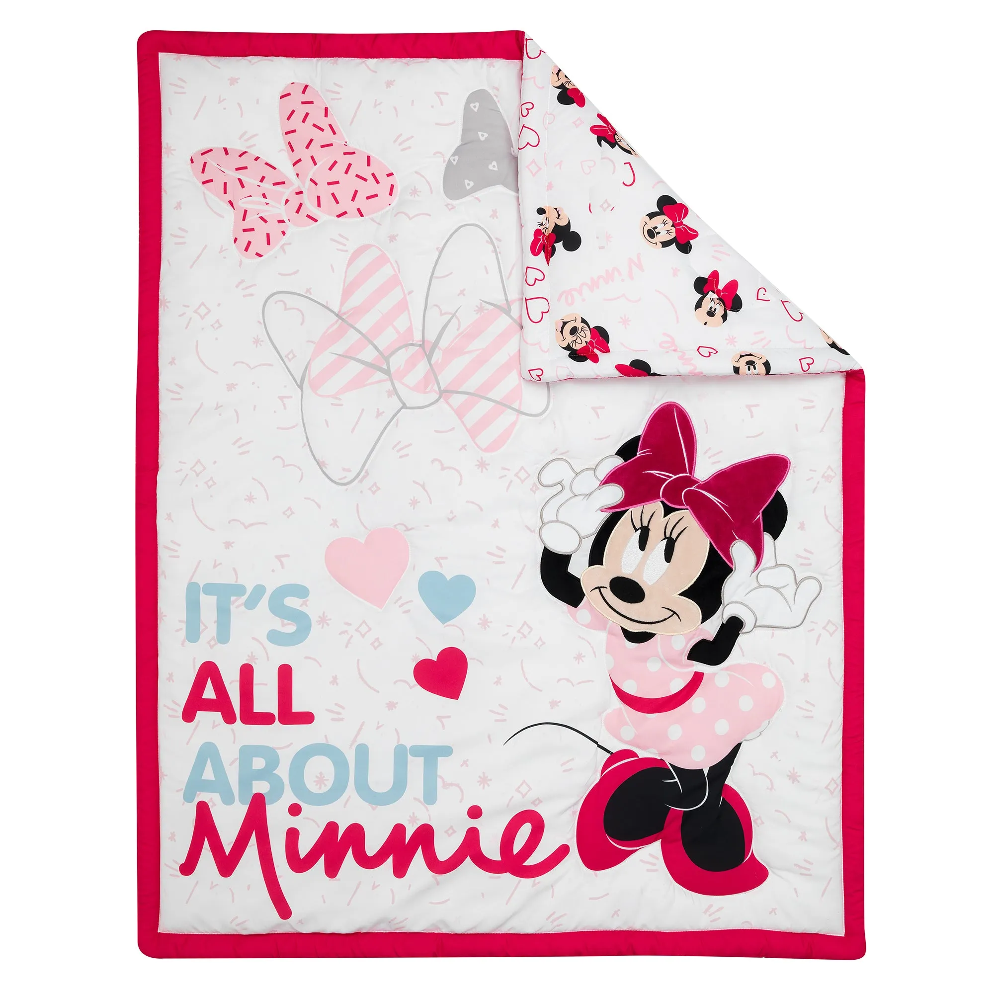 Minnie Mouse Love 3-Piece Crib Bedding Set