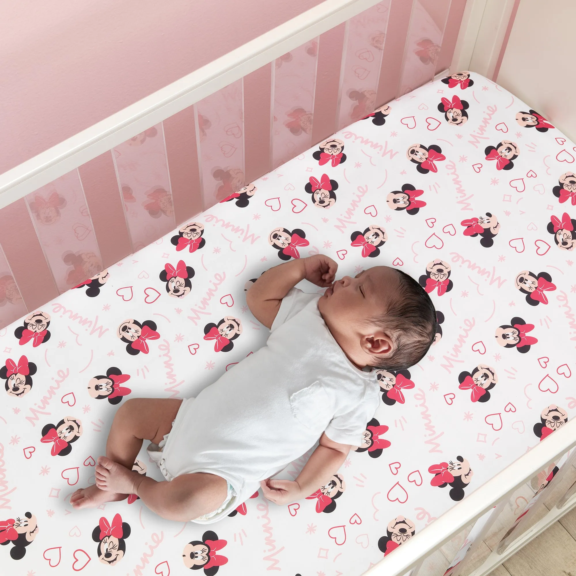 Minnie Mouse Love 3-Piece Crib Bedding Set