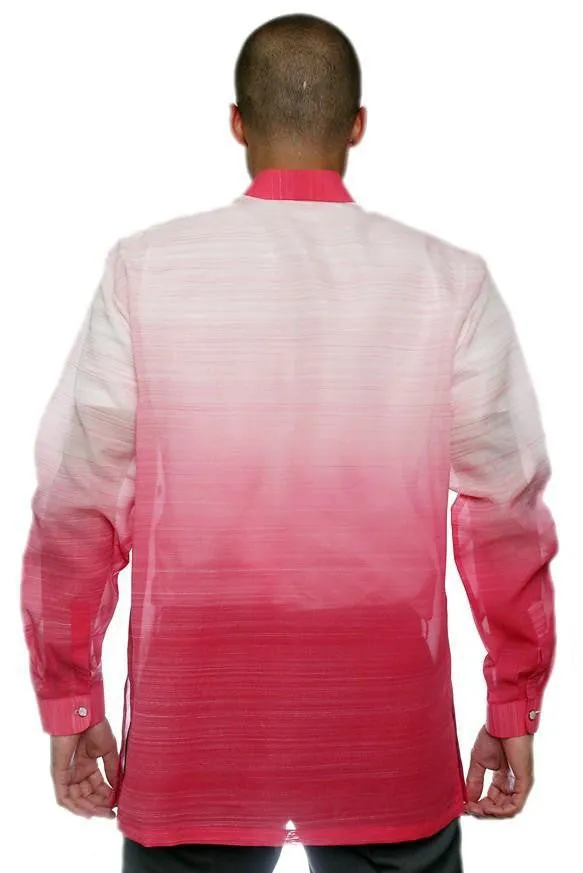 MJ13 - Jusi Pina Barong Tagalog Monochromatic Pink