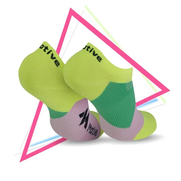 Motive Sock Speed Performance Velocity Liner 3D - Yellow/Pink