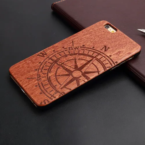 Natural U&I Brand New Wood Phone Case For iPhone 5 5S 6 6S 6Plus 7 7Plus Cover Wooden High Quality Shockproof Protector Coque