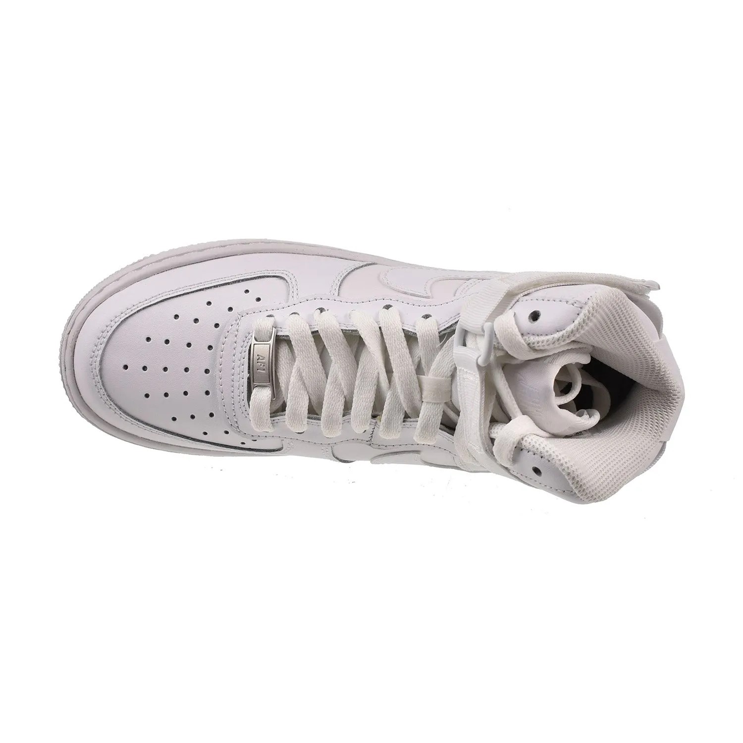 Nike Air Force 1 High LE (GS) Big Kids' Shoes Triple White