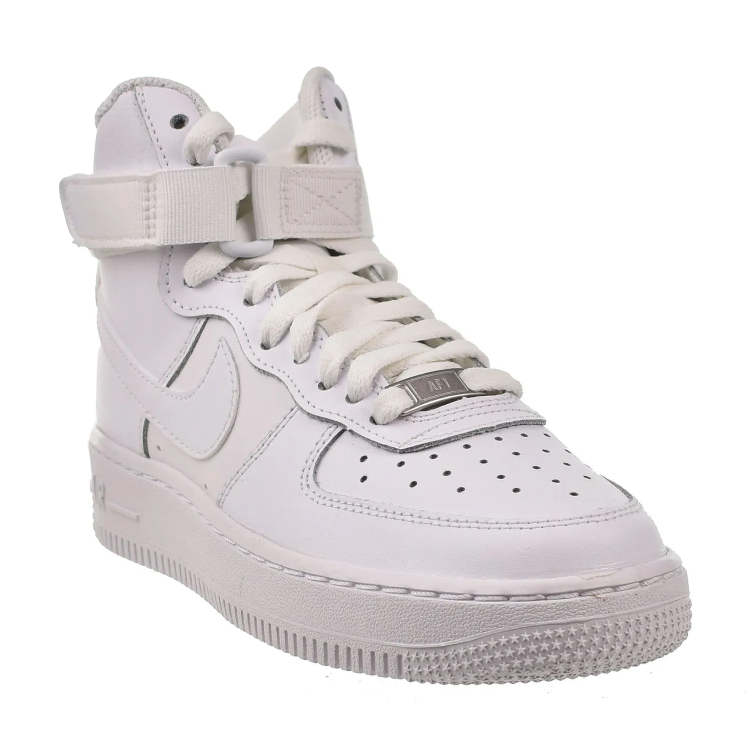 Nike Air Force 1 High LE (GS) Big Kids' Shoes Triple White