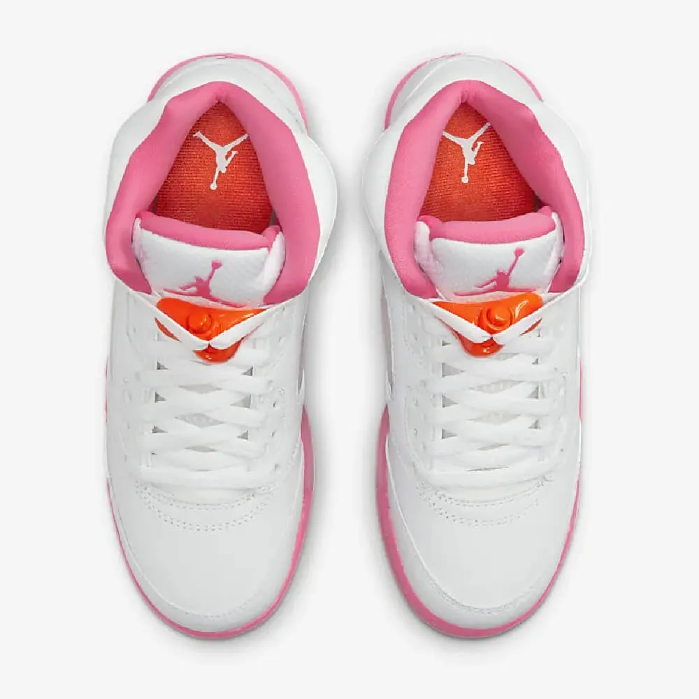 Nike Air Jordan 5 Retro Sneakers, White/Pink