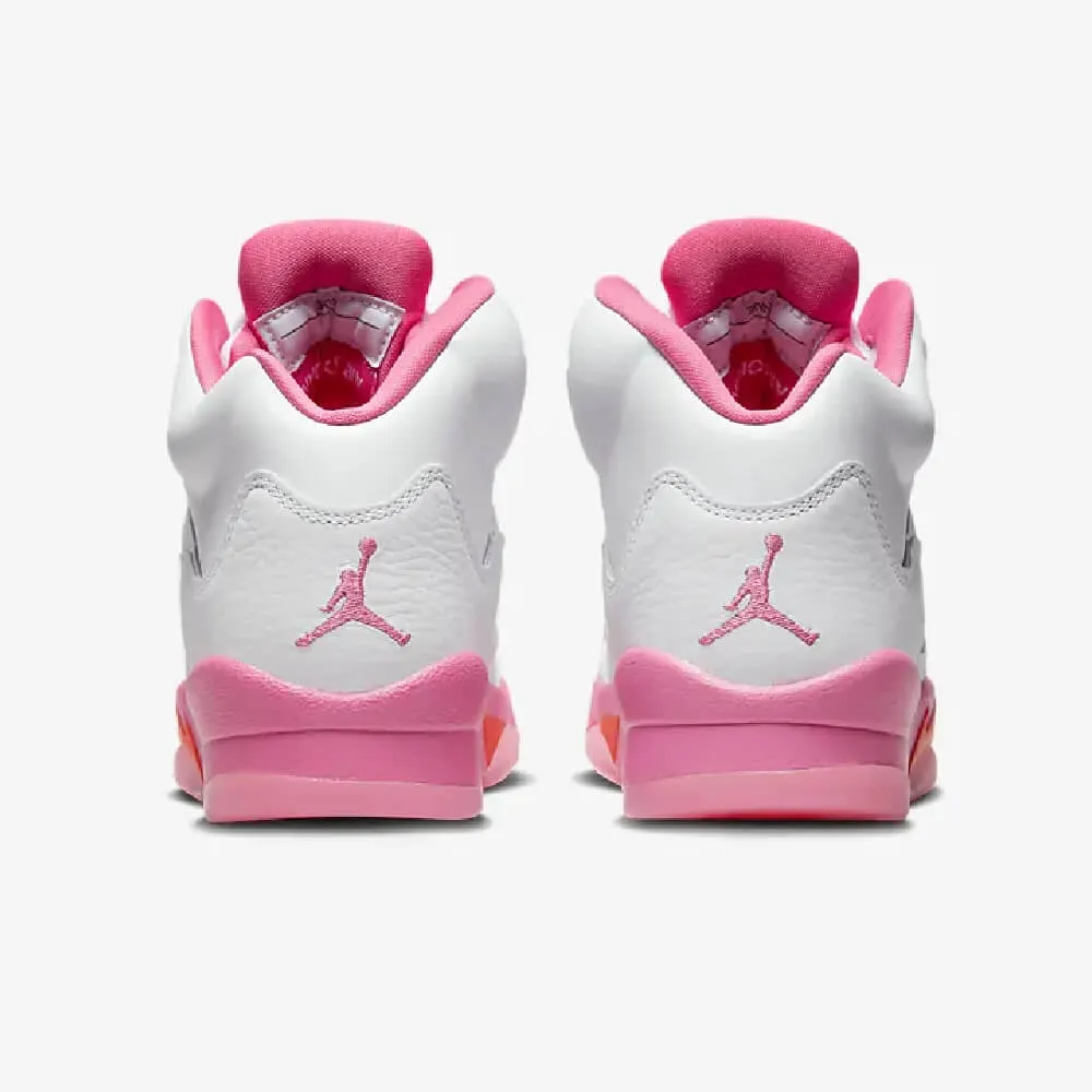 Nike Air Jordan 5 Retro Sneakers, White/Pink