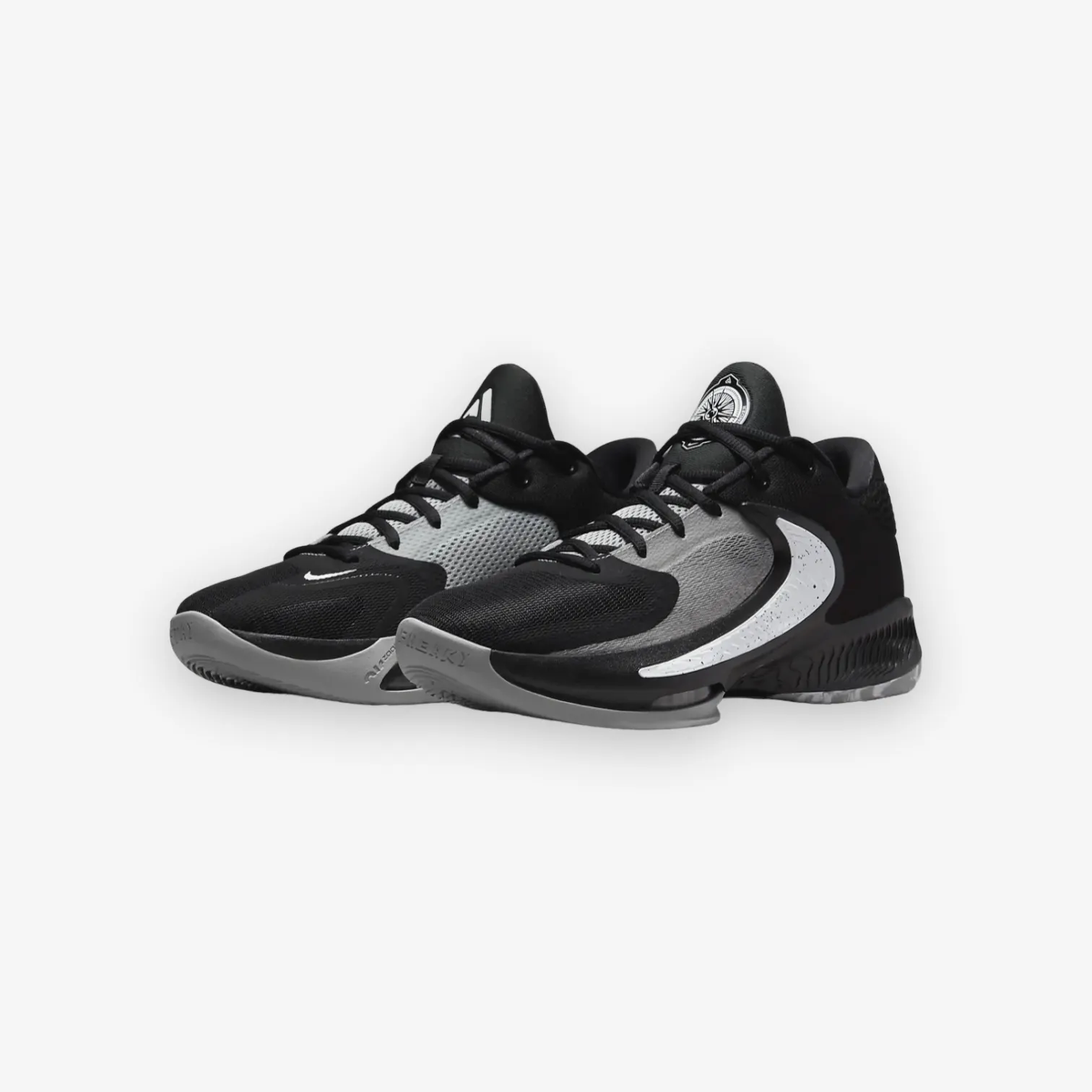 Nike Zoom Freak 4 Black White Lt Smoke Grey DJ6149-001