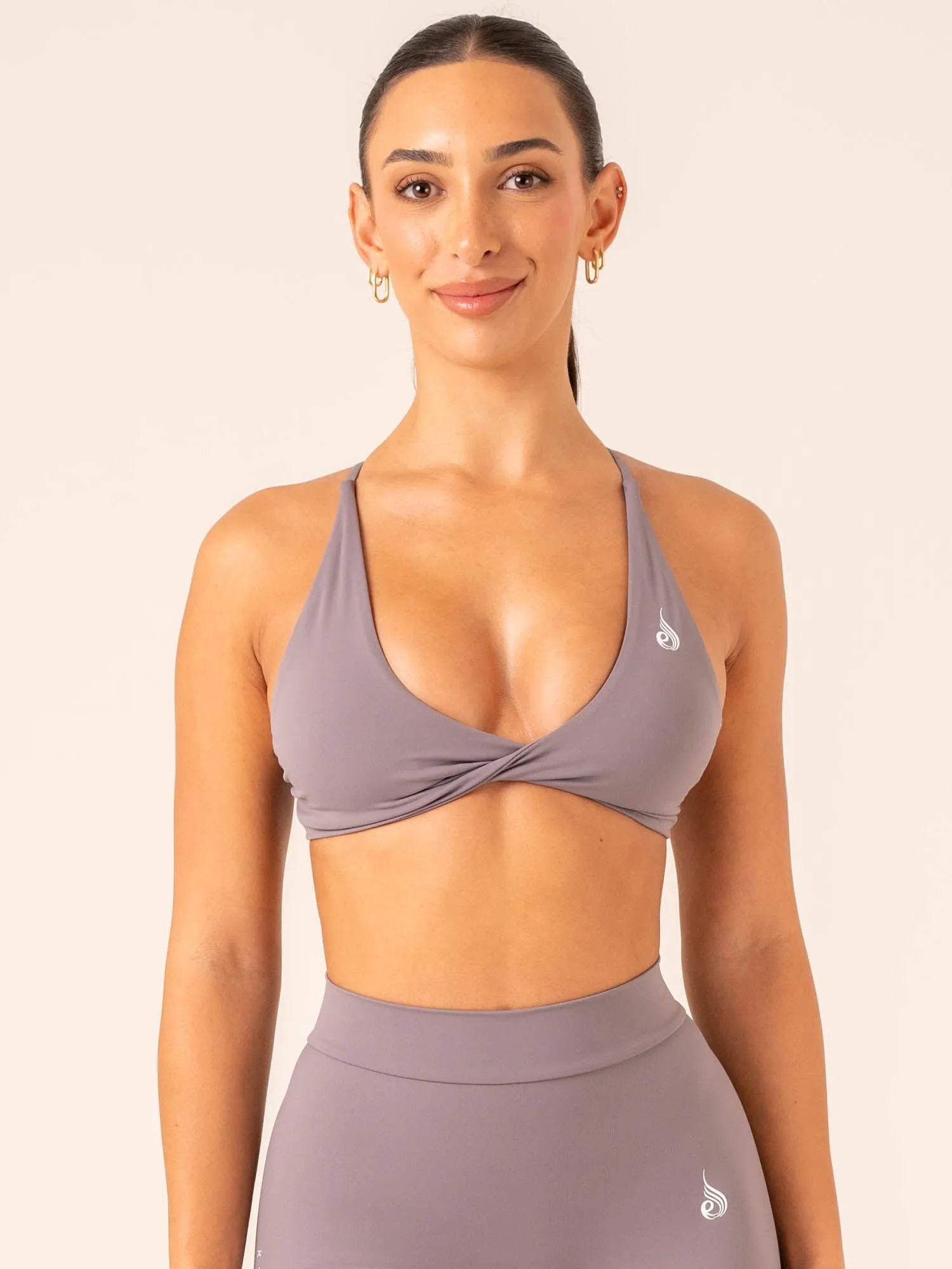 NKD Twist Sports Bra - Charcoal