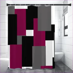 Patch Work 2D waterproof shower curtain