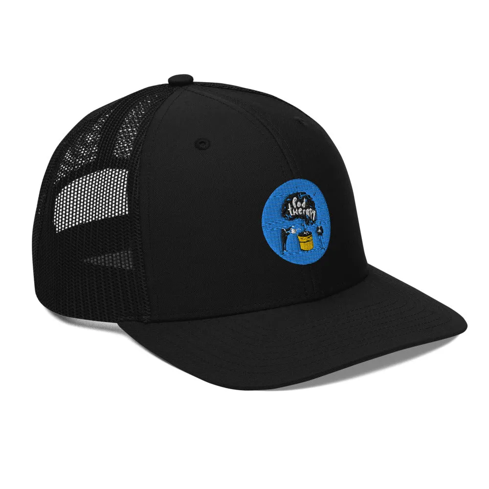 Pod Therapy Logo Trucker Cap - Blue