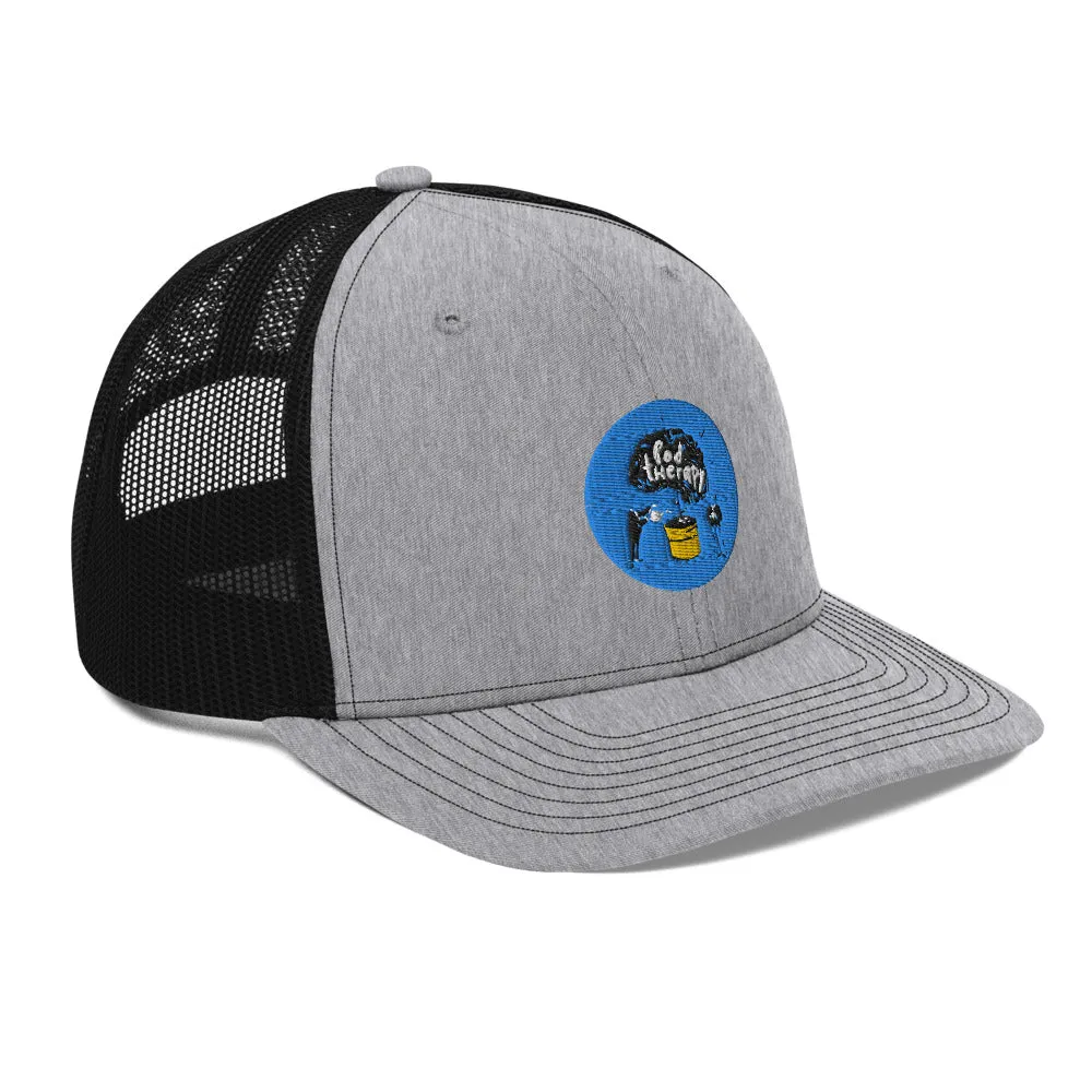 Pod Therapy Logo Trucker Cap - Blue