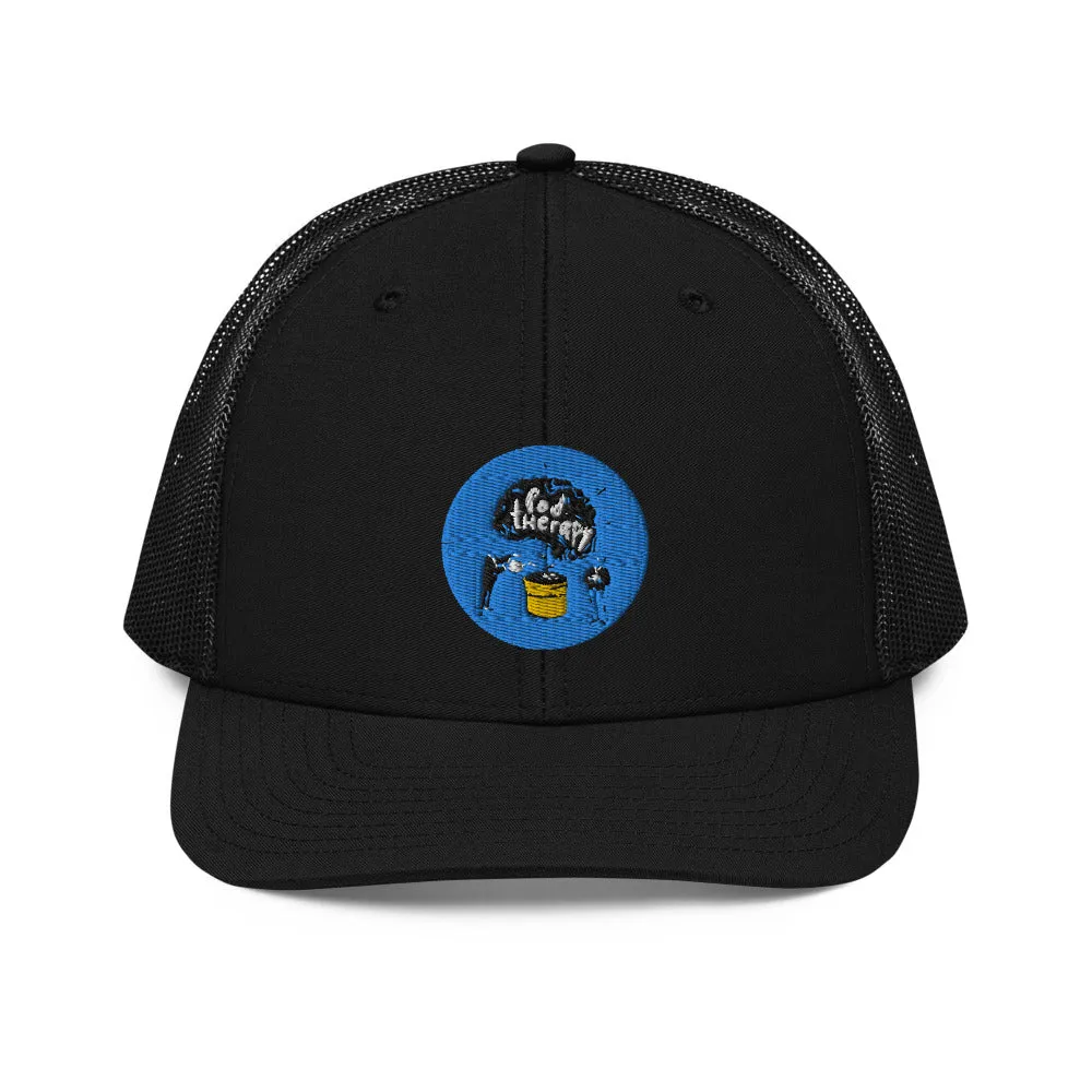 Pod Therapy Logo Trucker Cap - Blue