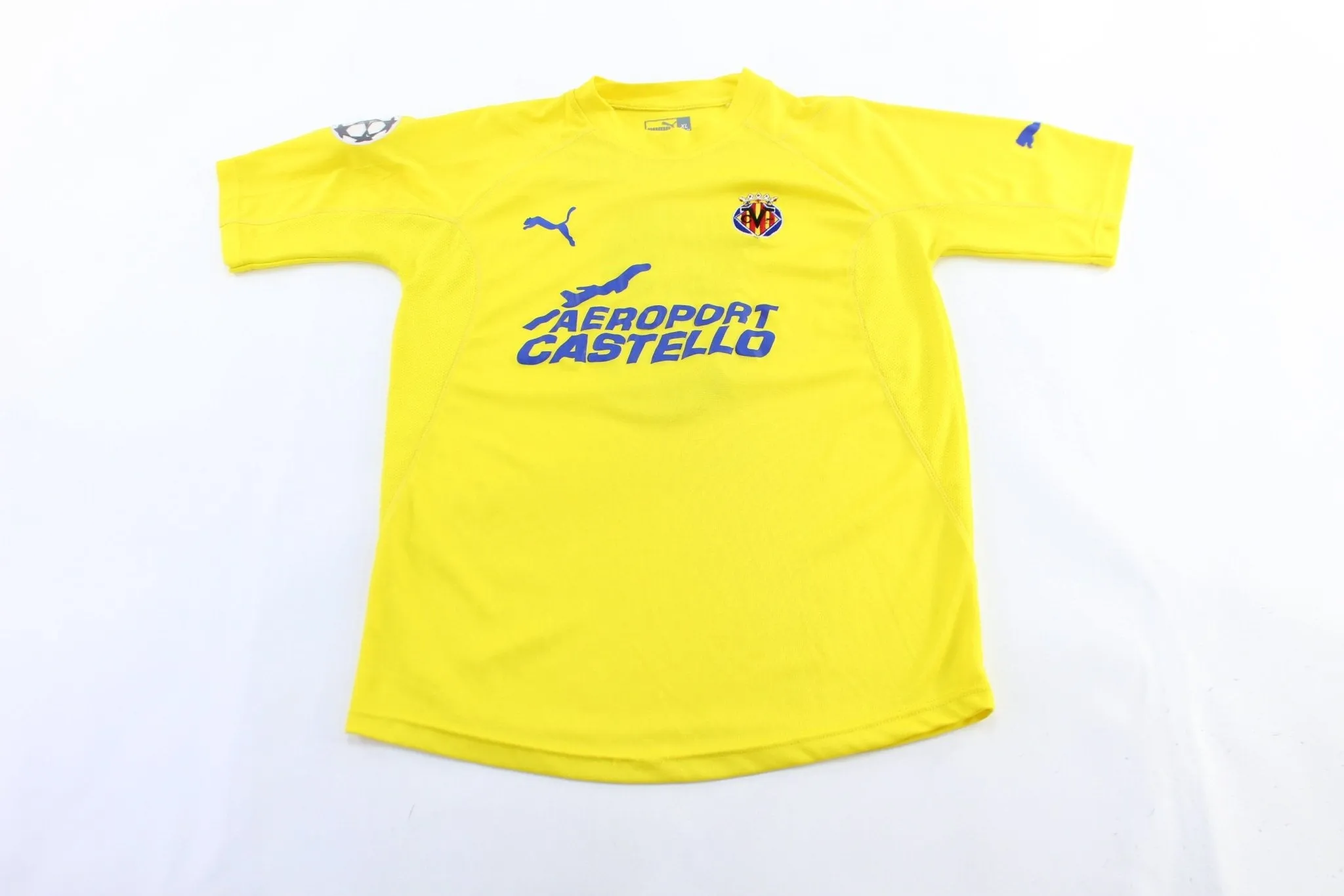 Puma Logo Villarreal CF Juan Roman Riquelme Soccer Jersey