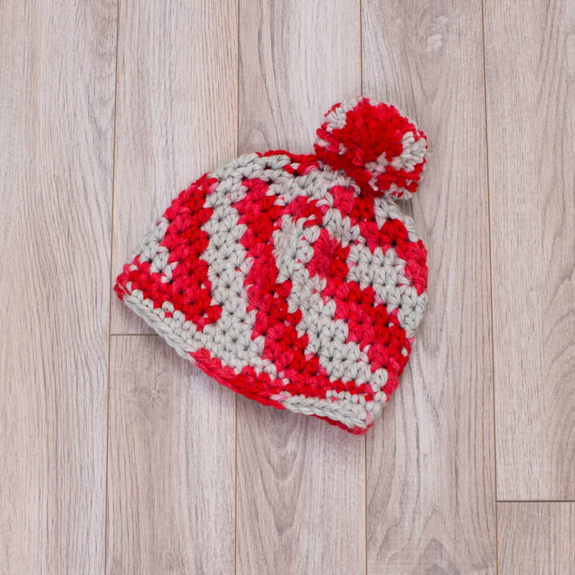 Red Heart Crochet Sports Fan Hat & Scarf