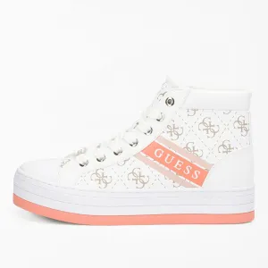 Scarpe Donna GUESS Sneakers Alte Colore Bianco Linea Barron