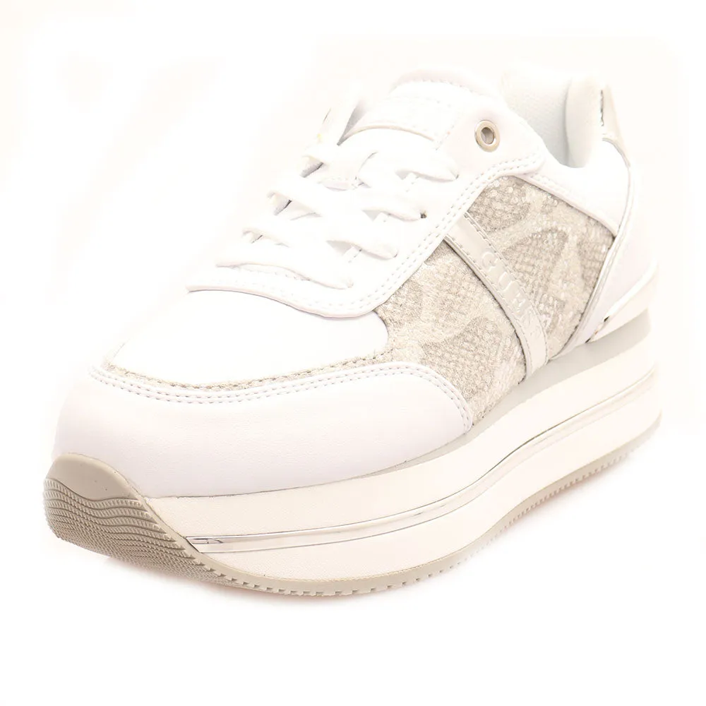 Scarpe Donna GUESS Sneakers Bianche Linea Dafnee Stampa Pitone