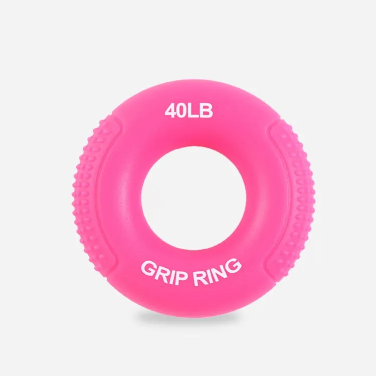 Silicone Gripper Finger Exercise Grip Ring, Specification: 40LB (General Rose Red)