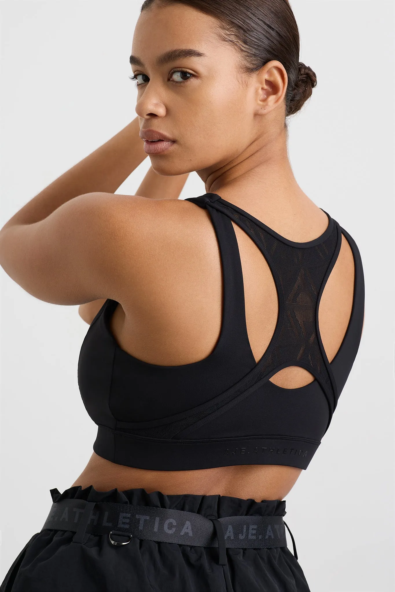 Spiderback Logo Mesh Bra 369