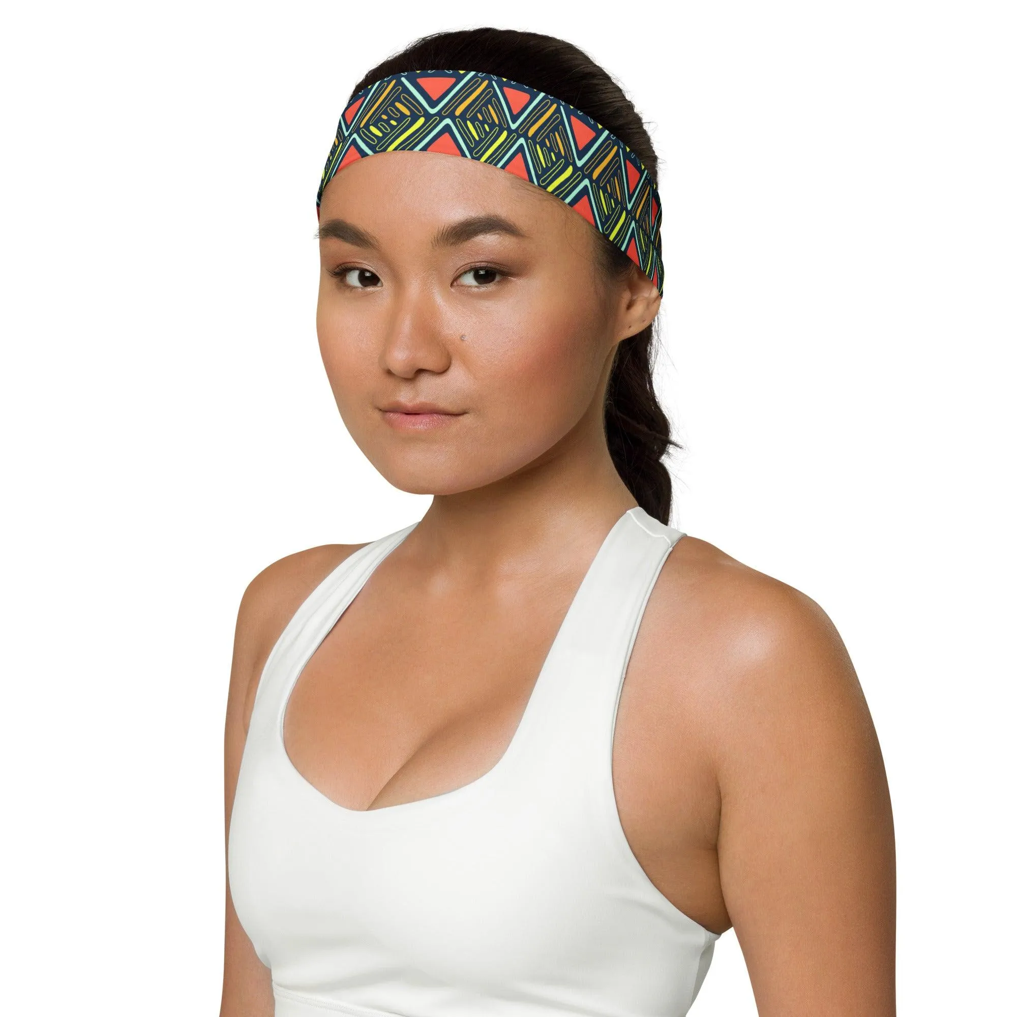 Sports Headband African Tribal Colors Quick Dry Headband