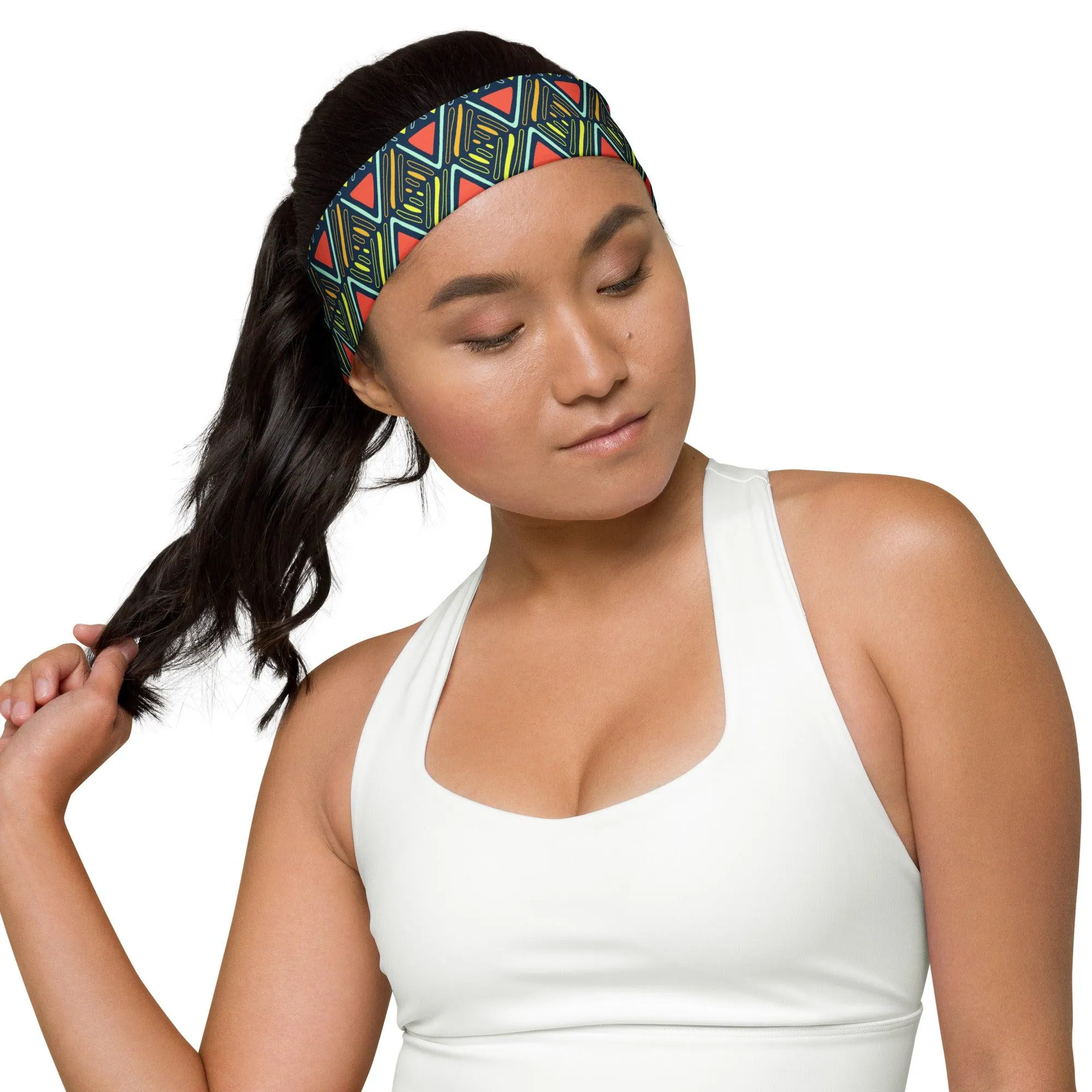 Sports Headband African Tribal Colors Quick Dry Headband