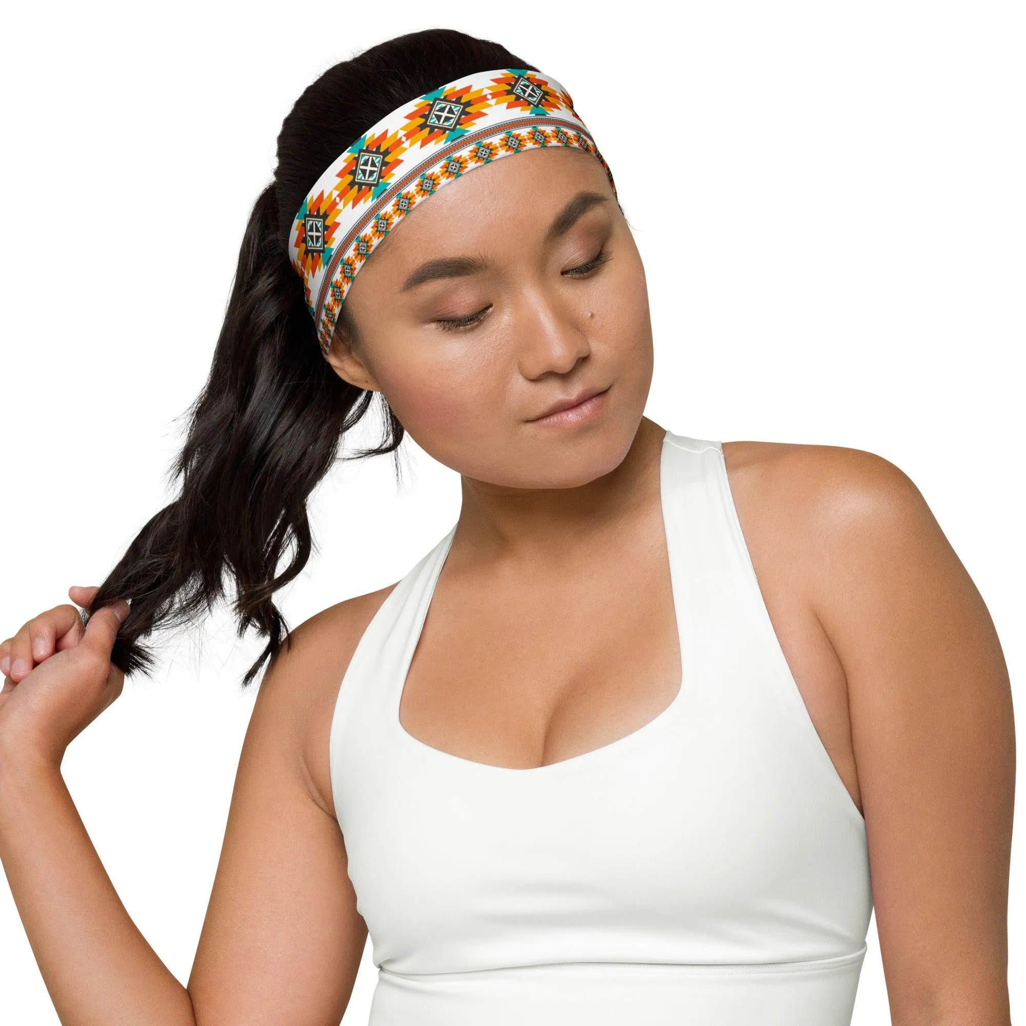 Sports Headband Native American Traditional Cherokee Style Quick Dry Headband