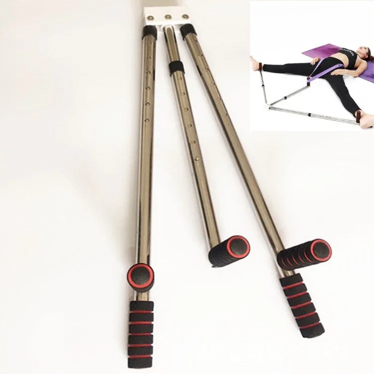 Stainless Steel One Word Horse Training Device Ligament Stretcher Yoga Dance Stretcher, Style:6 Hole Adjustment Edition