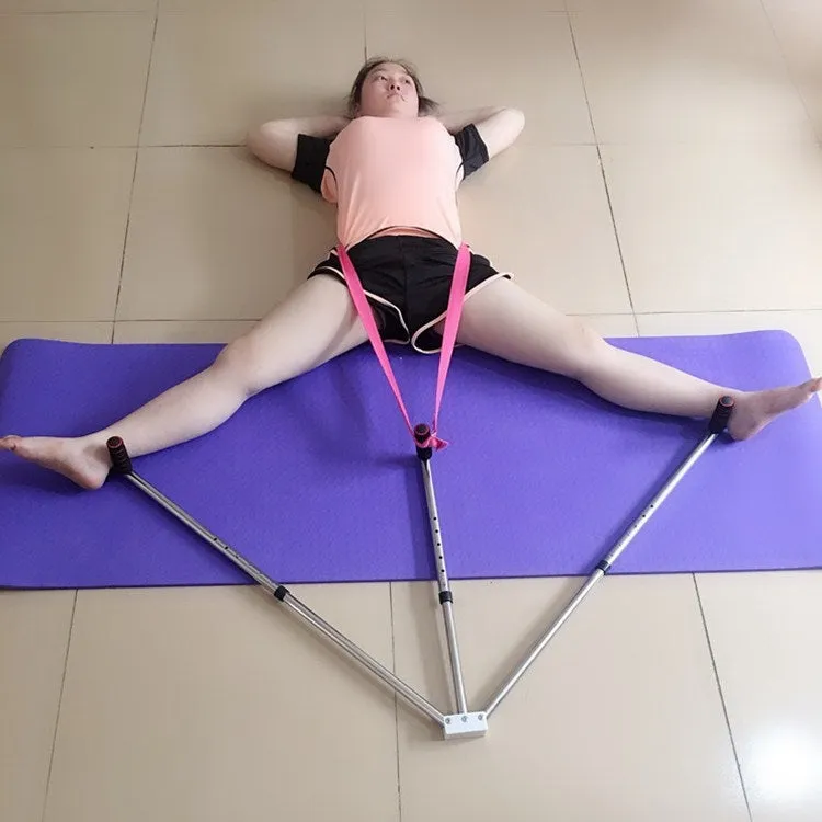 Stainless Steel One Word Horse Training Device Ligament Stretcher Yoga Dance Stretcher, Style:6 Hole Adjustment Edition