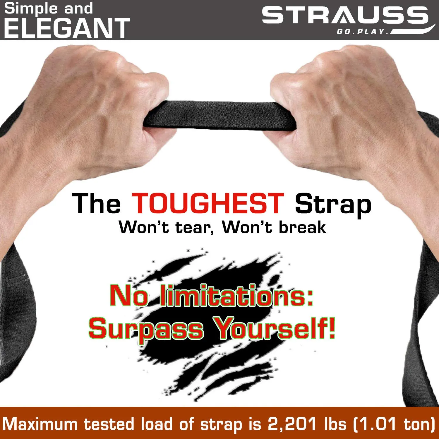 STRAUSS Yoga Mat Strap (Purple)