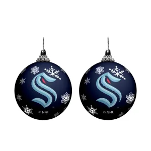 The Sports Vault NHL Seattle Kraken 2-Pack Light Up Ornaments