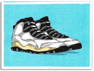 The Twelve: Wear Your Jays Jordan 10 Silkscreen Print by Eric Pagsanjan