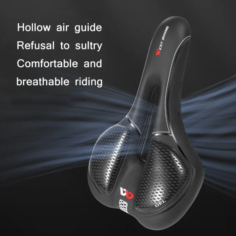 WEST BIKING Bicycle Riding Comfortable Silicone Saddle, Style: Geometric