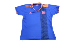 Women's Adidas Embroidered Logo Columbia Blue & Pink Soccer Jersey