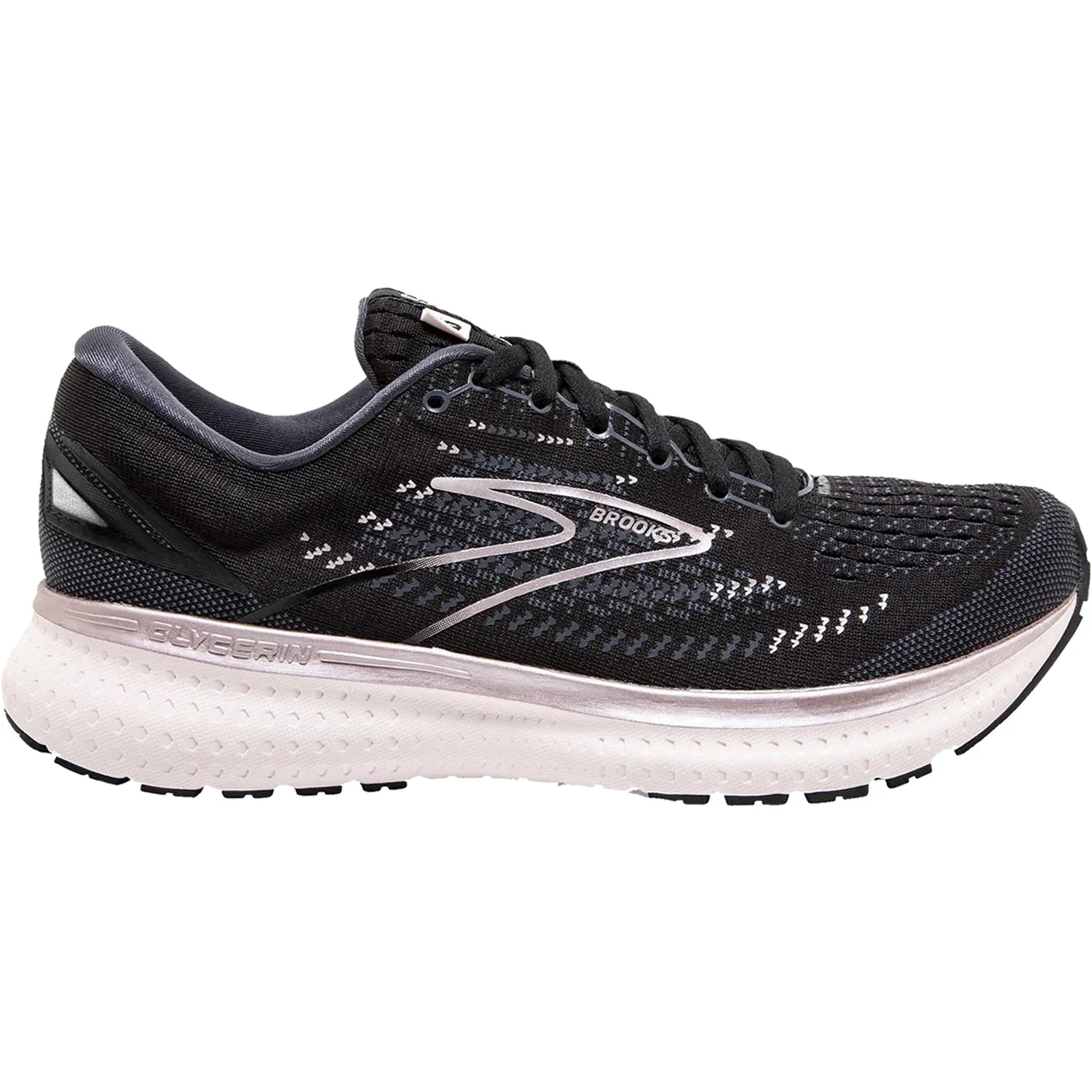 Women's Brooks Glycerin 19 Black/Ombre/Metallic Mesh