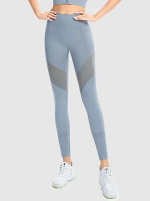 Women's High Waisted Yoga Pants Blue